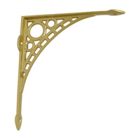 Art Deco Bracket IR7902 Industrial Shelf Bracket, Antique Brass