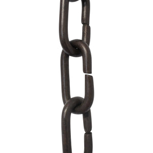 Chain BR07-U Standard Link, Coil Chandelier Chain with Unwelded Brass links, Antique Brass