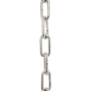 Chain BR07-U Standard Link, Coil Chandelier Chain with Unwelded Brass links, Antique Brass