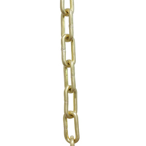 Chain BR07-W Standard Link Coil Chandelier Chain with Welded Brass links, Antique Brass