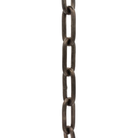 Chain BR07-W Standard Link Coil Chandelier Chain with Welded Brass links, Antique Brass