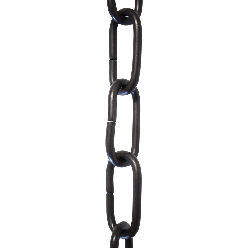 Chain BR23-U Standard Link, Coil Chandelier Chain with Rectangle Unwelded Brass links, Antique Brass