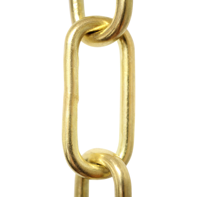 Pretzel Scroll Solid Brass Chain 8x6mm Soldered Raw India Brass Per Ft