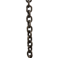 Chain BR25-U Small Round Circle Chandelier Chain with Unwelded Brass links, Antique Brass