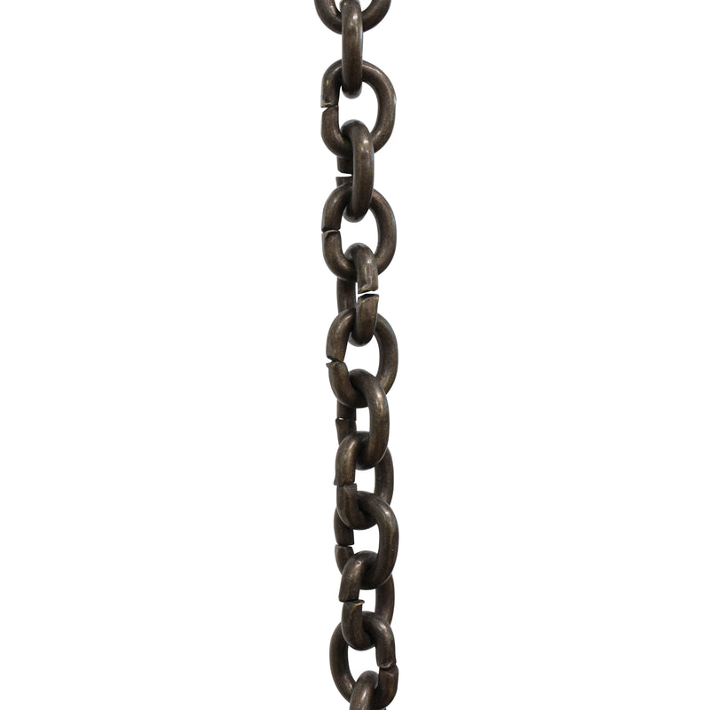 Chain BR25-U Small Round Circle Chandelier Chain with Unwelded Brass links, Antique Brass