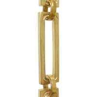 Chain BR29-H Rectangle Hinge Chandelier Chain with Hinge Brass links and Round Joining links, Antique Brass