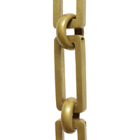 Chain BR31-H Rectangle Hinge Chandelier Chain with Hinge Brass links and Round Joining links, Antique Brass