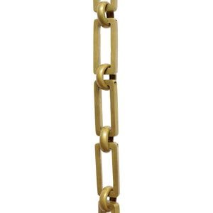 Chain BR31-H Rectangle Hinge Chandelier Chain with Hinge Brass links and Round Joining links, Antique Brass