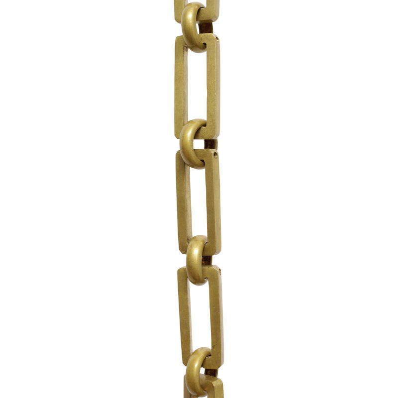 Chain BR31-H Rectangle Hinge Chandelier Chain with Hinge Brass links and Round Joining links, Antique Brass