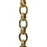 Chain BR32-H Round Oval Hinge Chandelier Chain with Hinge Brass links and Round Joining links, Antique Brass