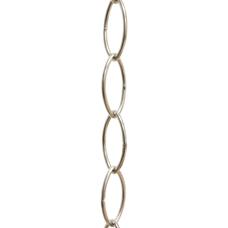 Chain BR43-W Large Loop Oval Chandelier Chain with Welded Brass links, Antique Brass