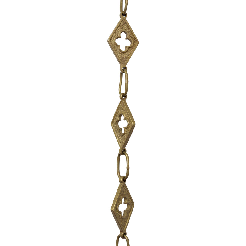 Chain BR48-W Vintage Chandelier Chain with Welded Brass links and Oval Joining links, Antique Brass