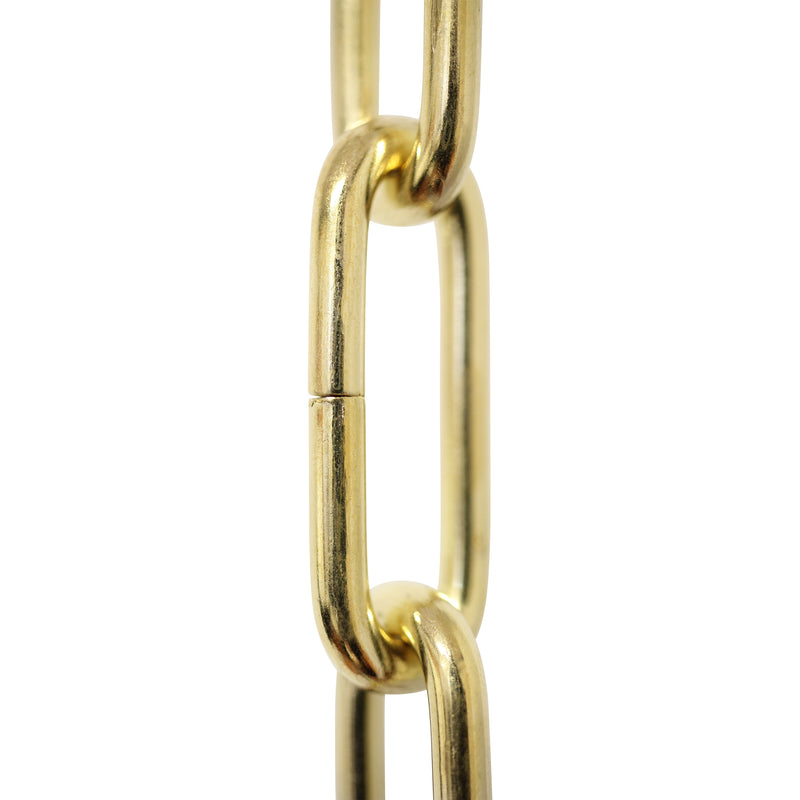 Brass Oval Lighting Chain Large - Gun Metal finish