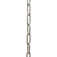 Chain ST59-W Standard Link, Coil Chandelier Chain with Oval Welded Steel links, Antique Brass