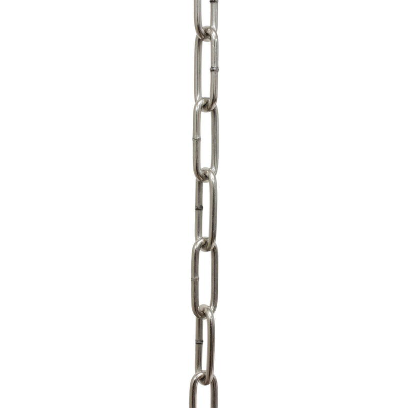 Chain ST59-W Standard Link, Coil Chandelier Chain with Oval Welded Steel links, Antique Brass