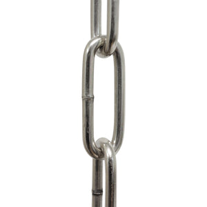 Chain ST59-W Standard Link, Coil Chandelier Chain with Oval Welded Steel links, Antique Brass