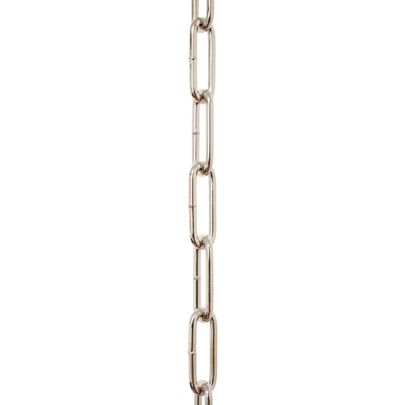 Chain ST59-W Standard Link, Coil Chandelier Chain with Oval Welded Steel links, Antique Brass