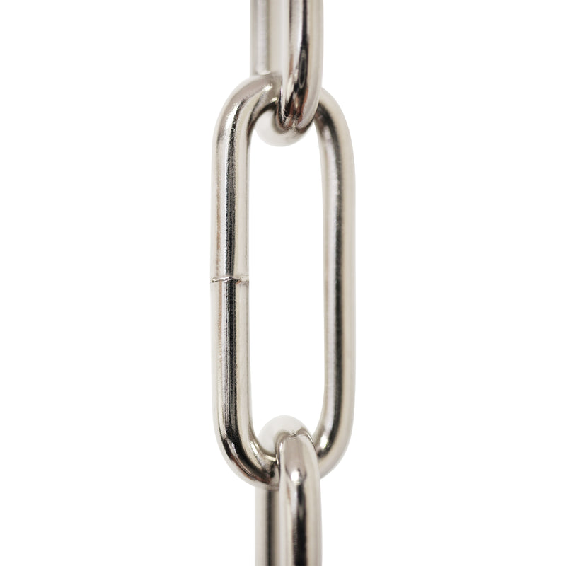 Chain ST59-W Standard Link, Coil Chandelier Chain with Oval Welded Steel links, Antique Brass