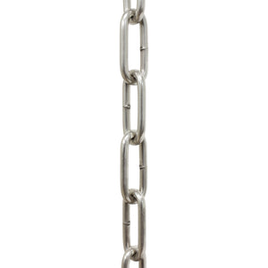 Chain ST59-W Standard Link, Coil Chandelier Chain with Oval Welded Steel links, Antique Brass