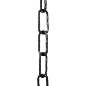 Chain ST61-U Standard Link, Coil Chandelier Chain with Oval Unwelded Steel links, Antique Copper