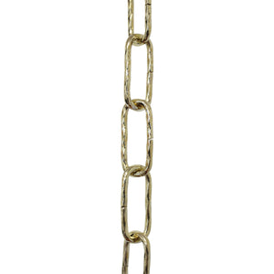 Chain ST61-U Standard Link, Coil Chandelier Chain with Oval Unwelded Steel links, Antique Copper