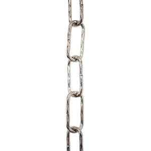 Chain ST61-U Standard Link, Coil Chandelier Chain with Oval Unwelded Steel links, Antique Copper