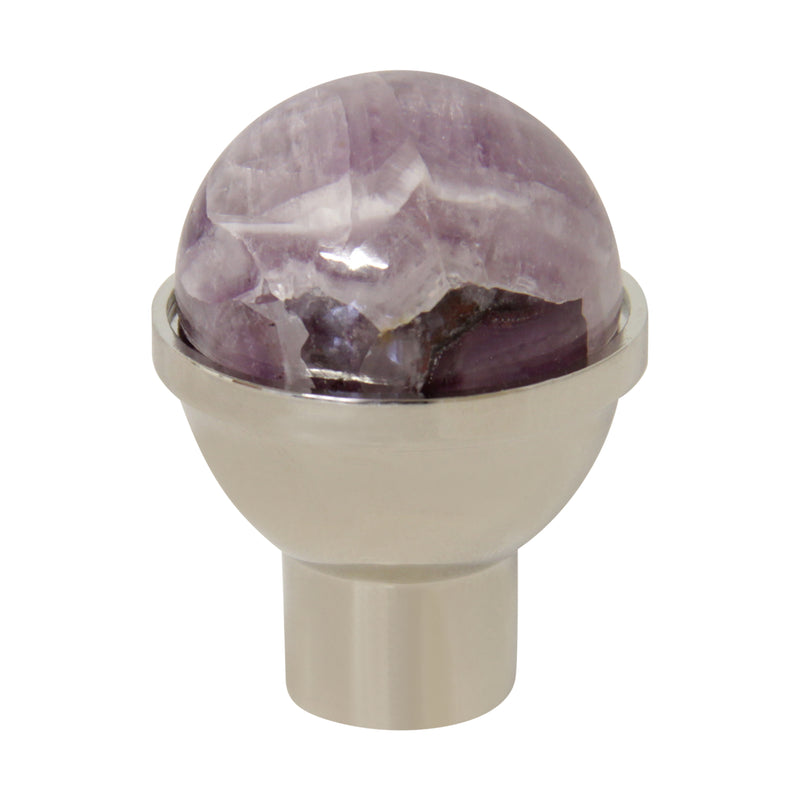 Amethyst Cabinet Knob AMHD-25NQ, Antique Brass