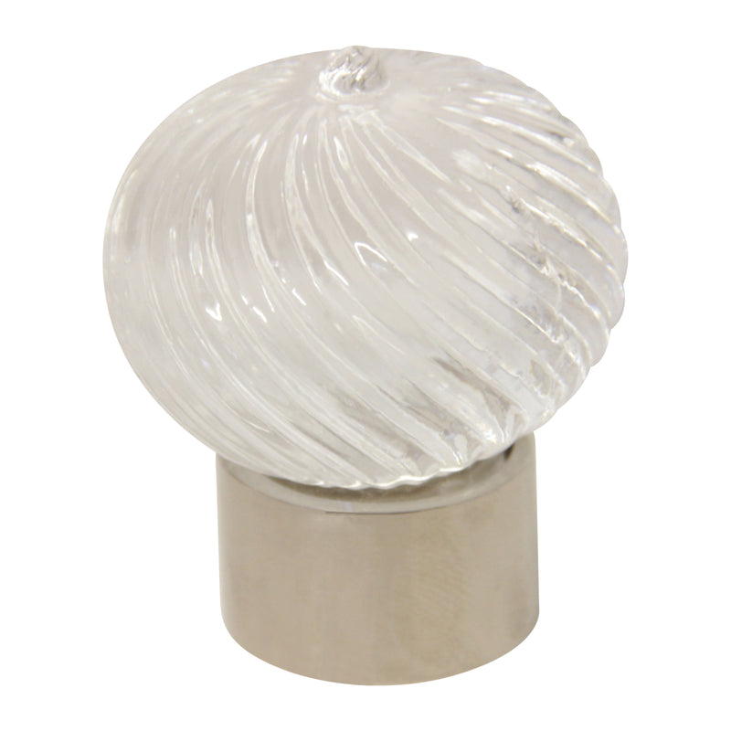 Crystal Cabinet Knob CYSW-35CLR, Antique Brass