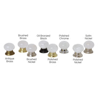 Rock Crystal Cabinet Knob RCMR-36NQ, Antique Brass