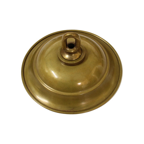 7in Diameter Brass Indian Ceiling Canopy - Polished Brass