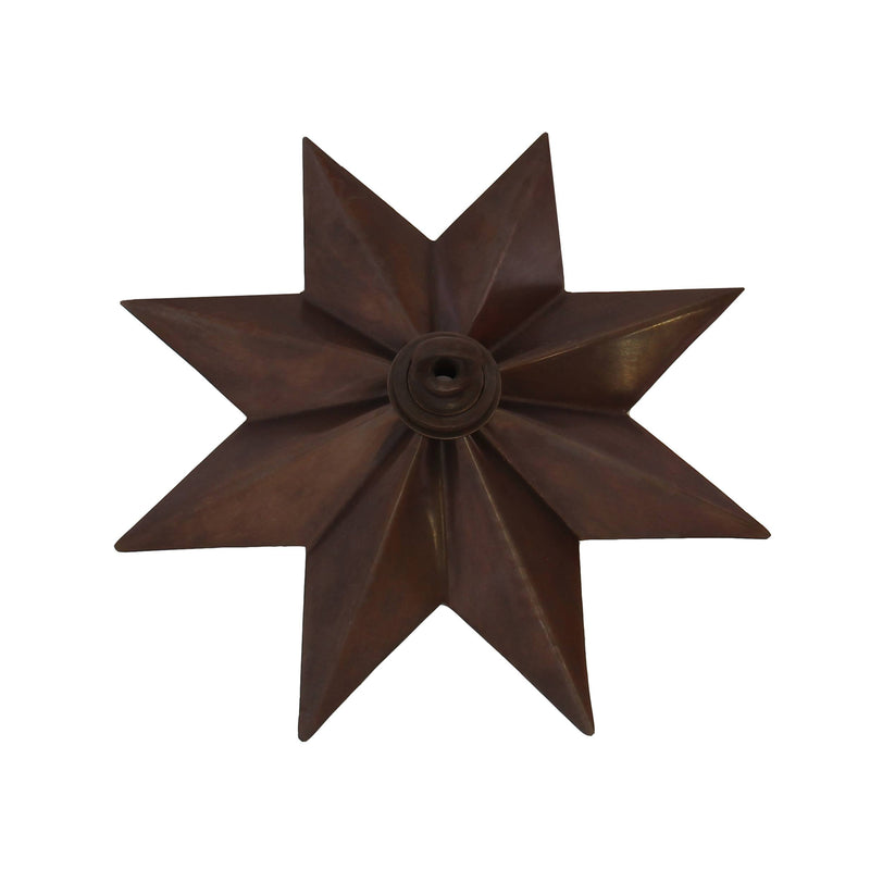 Ceiling or Beam Canopy Medallion & Loop – Steel, Cast Iron & Brass