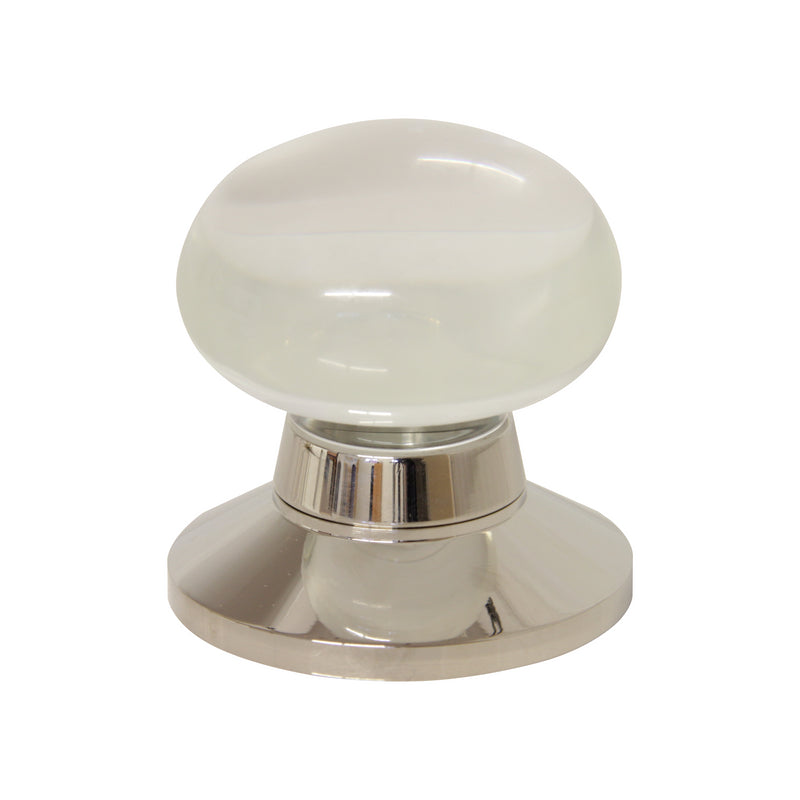 Crystal Door Knob CYMR-58CLR, Antique Brass