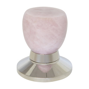 Rose Quartz Door Knob RQTU-52NQ, Antique Brass