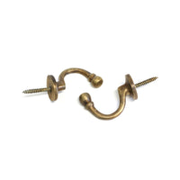 Curve Hook BR2389 Decorative Wall Hook, Antique Brass