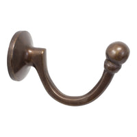 Curve Hook BR2389 Modern Wall Hook, Antique Brass