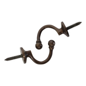 Curve Hook BR2389 Modern Wall Hook, Antique Brass