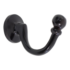 Curve Hook BR2389 Decorative Wall Hook, Antique Brass