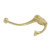 Grip Hook BR2565 Modern Wall Hook, Antique Brass