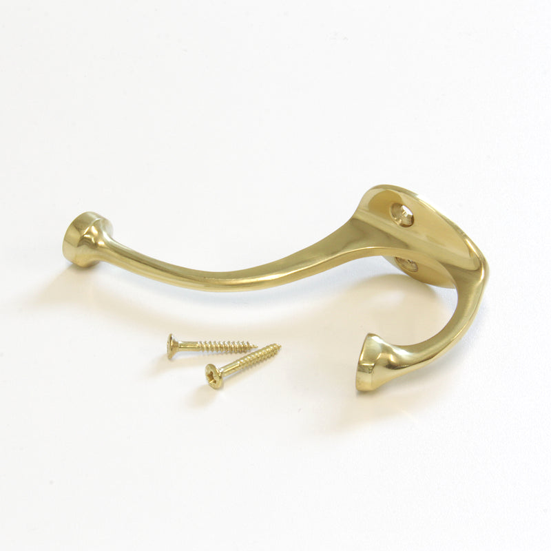 Grip Hook BR2565 Modern Wall Hook, Antique Brass