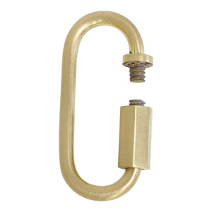 Quicklink BR01 Threaded Screw Lock Quicklink, Antique Brass