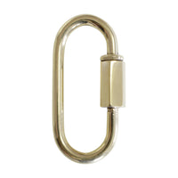 Quicklink BR01 Threaded Screw Lock Quicklink, Antique Brass