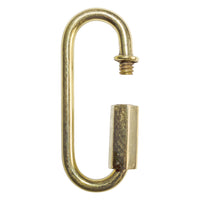 Quicklink BR01 Threaded Screw Lock Quicklink, Antique Brass