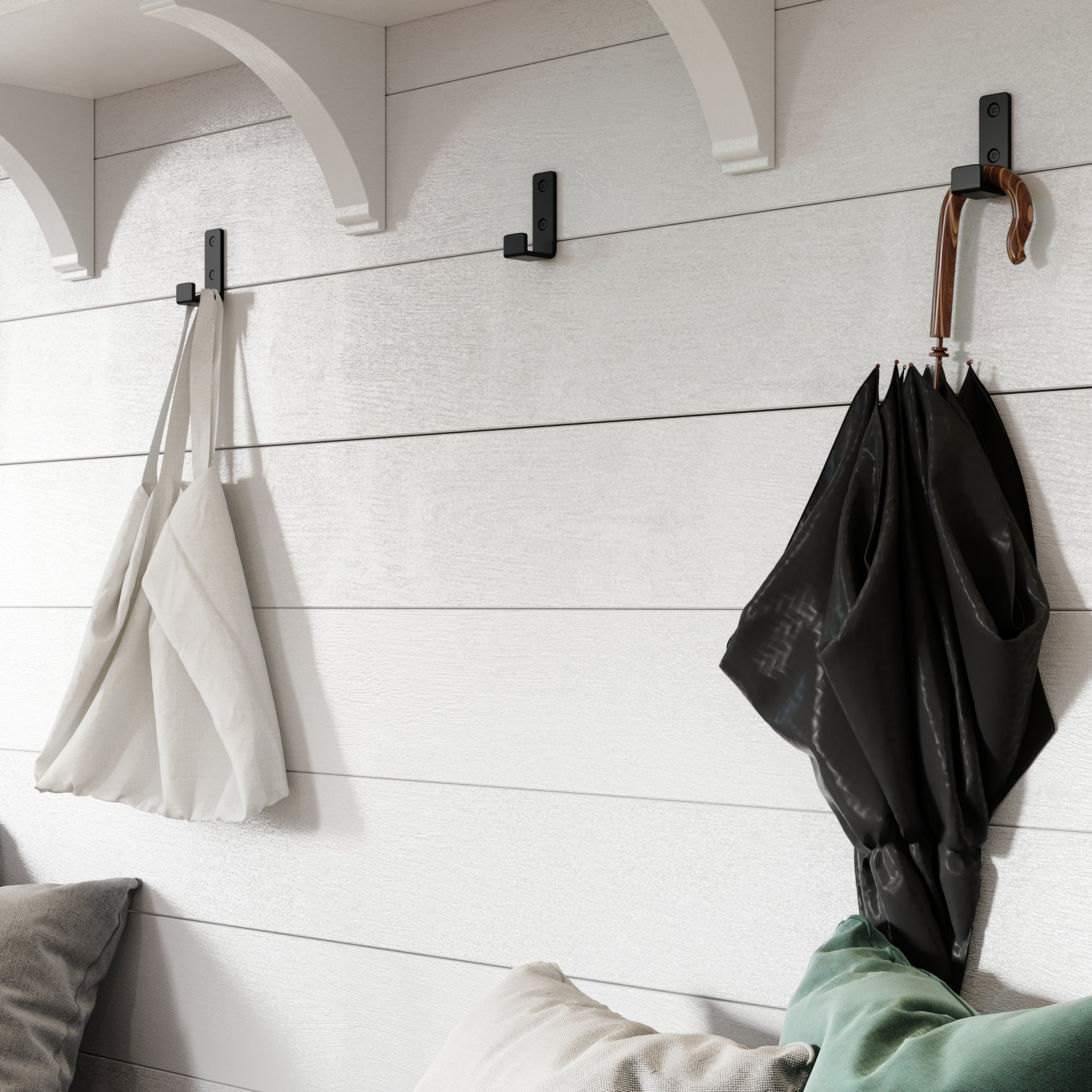 Industrial Coat Hooks Vintage Style Robe Towel Hangers Wall